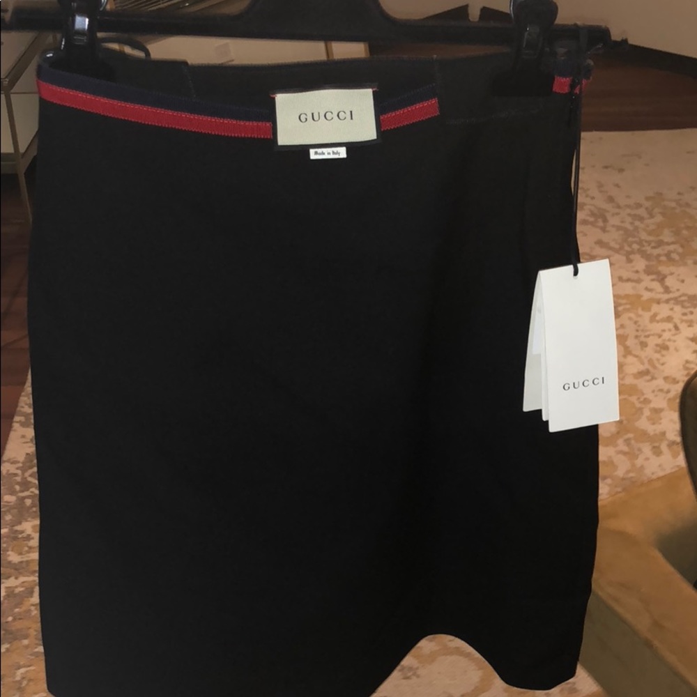 Gucci high waisted mini pencil skirt